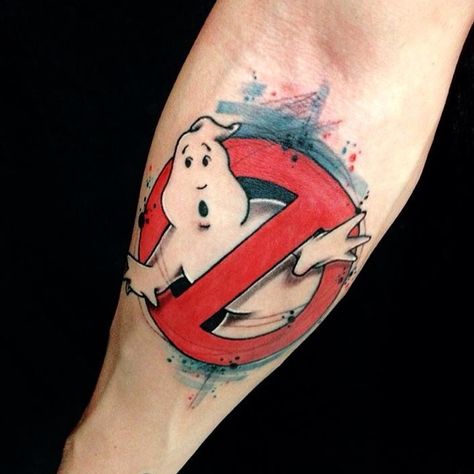 Ghost Buster Tattoos, Ghostbuster Tattoo Ideas, Ghostbusters Tattoo Ideas, 80s Horror Tattoo, Ghostbusters Tattoo, 80s Tattoo Ideas, 90s Tattoo Ideas, He Man Tattoo, 90 Tattoo