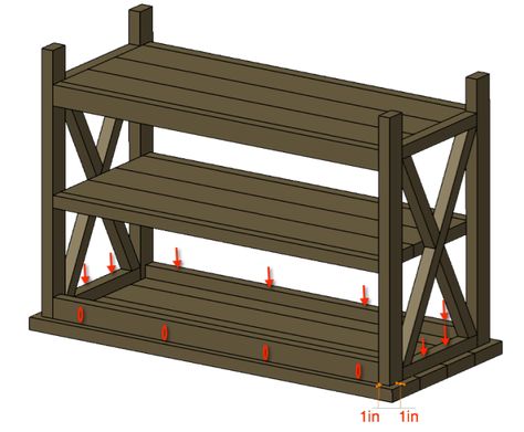 Step 10 - Table Assembly, Rustic X DIY Changing Table Diy Changing Table, Crib Woodworking Plans, Woodworking Square, Baby Table, Table Woodworking, Diy Crib, Baby Changing Table, Baby Changing Tables, Woodworking Logo