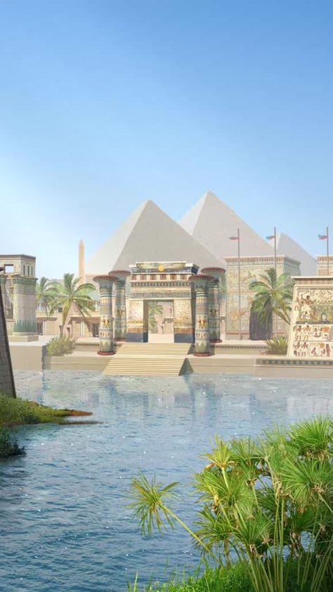 Ancient Egypt Aesthetic, Ancient Egyptian Architecture, Egypt Concept Art, Egypt Aesthetic, Episode Backgrounds, Ancient Egypt Art, Egyptian Tattoo, Egypt History, Egyptian Culture