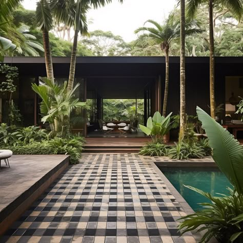 Villa a Buzios, Brazil 🌴 Un rêve “Mid Century” dans une forêt tropicale 🌿 Villa in Buzios, Brazil, A mid century dream in a tropical… | Instagram Tropical House Exterior, Buzios Brazil, Brazil Houses, Modern Tropical House, Tropical Architecture, Concrete Home, Tropical Resort, Batumi, Deco Decor