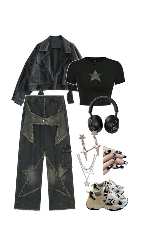 Y2k Star Outfit, Star Outfit, Y2k Star, Kpop Fashion Outfits, Kpop Fashion, Casual Style Outfits, Dream Clothes, Daily Outfits, Casual Style