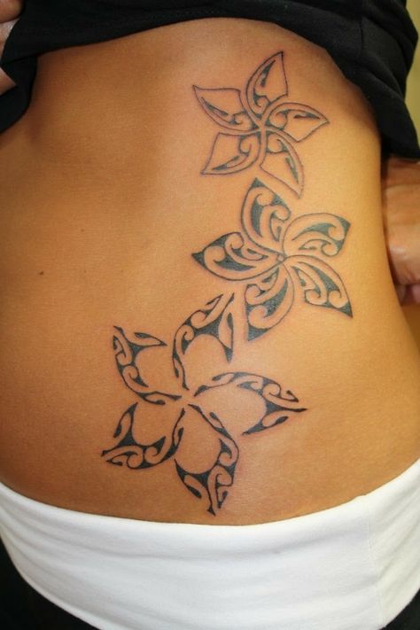 I love the bottom flower Hawaiian Flower Tattoos, Plumeria Tattoo, Polynesian Tattoos Women, Hawaii Tattoos, Forearm Flower Tattoo, Polynesian Tattoo Designs, Illustration Tattoo, Flower Tattoo Shoulder, Flower Tattoo Arm