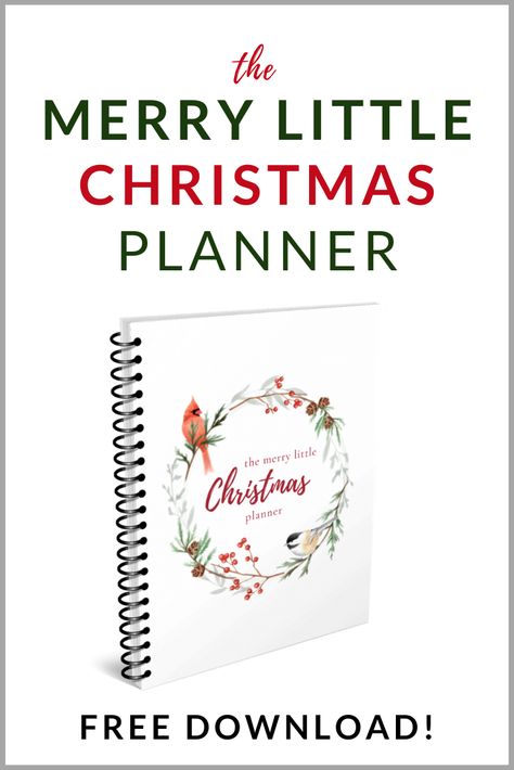 Plan your holiday on a budget with The Merry Little Christmas Planner! This FREE printable download has everything you need to stay organized and on budget! It includes beautiful watercolor illustrations and 30 helpful pages—a Christmas savings plan, Christmas budget, a Christmas card tracker, Black Friday shopping list, to do list, Christmas bucket list, a gift planner, and MORE! Get organized. Cash-flow Christmas. Be merry.  #christmas #christmasplanner #christmasorganization Holiday Planner Printables Free, Christmas Planner Printables Free, Christmas Planner Free, Holiday Budget Planner, Christmas Savings Plan, Christmas Planner Printables, Frugal Christmas Gifts, Cheap Christmas Crafts, Christmas Gift Planner