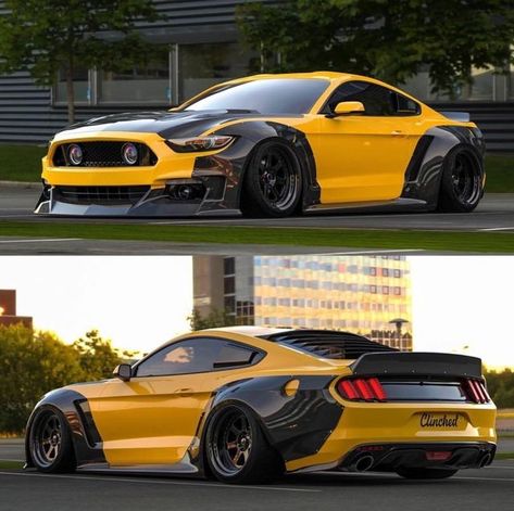 #s550 #widebody #ford #mustang #stance Mustang Wide Body Kit, Mustang Body Kit, Custom Muscle Cars, Ford Classic Cars, Cool Sports Cars, Mustang Cars, Mustang Shelby, Wide Body, Ford Mustang Gt