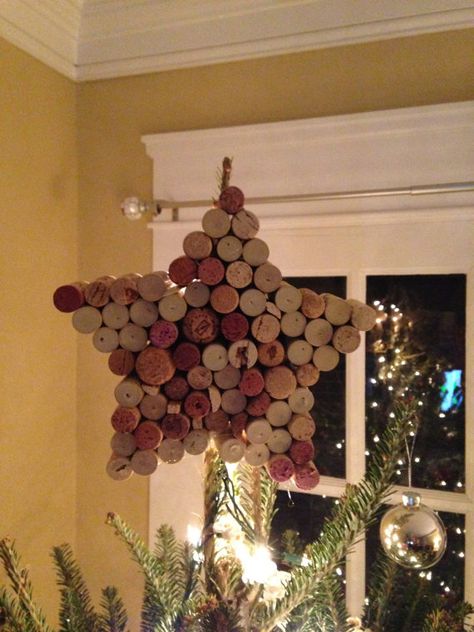 Cork Star by TropShop on Etsy, $56.00 Pallet Tree, Wine Cork Christmas Tree, Cork Christmas Trees, Star Decor, Wine Bottle Corks, Christmas Tree Star, Bottle Corks, Wine Corks, Cork Crafts