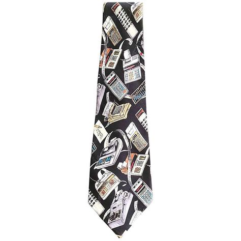 Men's 1990s Nicole Miller Limited Edition Novelty Calculator Print Silk Neck Tie 1 90s Harajuku, Neck Bow, Cool Ties, Silk Necktie, Nicole Miller, Tie Accessories, Ties Mens, Silk Printing, Neck Tie