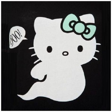 Kitty Ghost | Hello kitty art, Hello kitty pictures, Hello kitty wallpaper Black Hello Kitty, Hello Kitty Tattoos, Hello Kitty Images, Hello Kitty Characters, Kitty Drawing, Hello Kitty Drawing, Hello Kitty Halloween, Hello Kitty Art, Hello Kitty Birthday