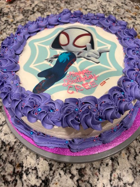 Spider Gwen Birthday Cake, Ghost Spidey Birthday Cake, Ghost Spider Cake, Pink Spiderman, Spidey Cake, Spiderman And Gwen, Spider Party, Spider Cake, Cakes For Sale