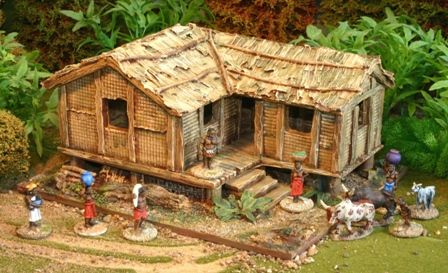 Large_Jungle_Hut_41863 by Grandmanner Jungle Hut Minecraft, Safari Project, Jungle Hut, Jungle Thema, Bamboo House, Spaceship Art, Wargaming Terrain, 3d Pen, Miniature Wargaming