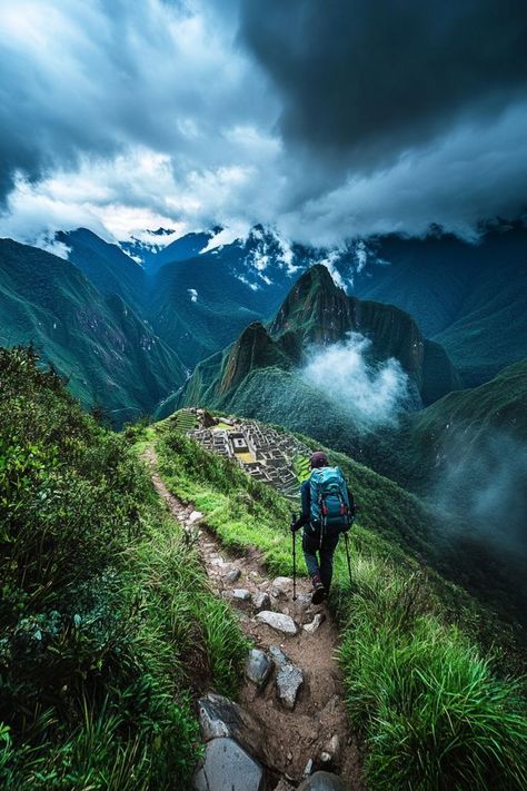 Challenge yourself with a solo hike along the Inca Trail to Machu Picchu. Experience the beauty and history of this iconic site. 🏞️🇵🇪 #SoloTravel #MachuPicchu #HikingAdventure Inca Trail Hike, Inca Trail, Machu Picchu Peru, Inca Trails, Challenge Yourself, Machu Picchu, Solo Travel, Peru, The Beauty