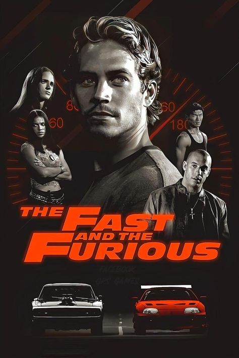 Paul Walker 2001, Brian Fast And Furious, Paul Walker Poster, The Fast And The Furious, Los Angeles Street, Dominic Toretto, Undercover Cop, Fast And The Furious, Furious Movie