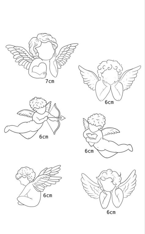 1 X 1 Tattoo, Cute Cupid Tattoo, Cherub Angel Tattoo Simple, Easy Cover Up Tattoos, Stomach Tattoo Ideas Female, 2 Angels Tattoo, Two Angels Tattoo, Quarter Size Tattoos, Small Cherub Tattoo