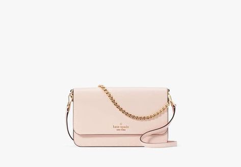 Kate Spade Madison Flap Convertible Crossbody, Conch Pink - Best Deals You Need To See Kate Spade Outlet, Vanilla Latte, Logo Line, Xmas Presents, Women Men Shoes, Kate Spade Bag, Conch, Beauty Brand, Keep Up