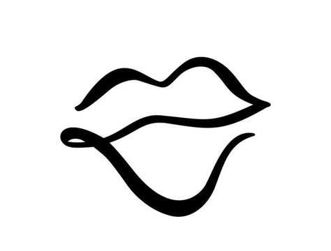 Drawn Lips, Lips Illustration, Lip Logo, Lip Drawing, Simple Canvas Paintings, Abstract Hand, Lips Drawing, Hand Drawn Logo, Lip Designs