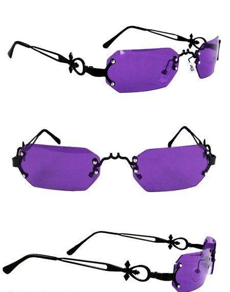 Sunglasses Design Ideas, Purple Glasses, Glasses Art, Angel Clothing, Sunglasses Purple, Glasses Design, Funky Glasses, Oakley Glasses, Purple Sunglasses