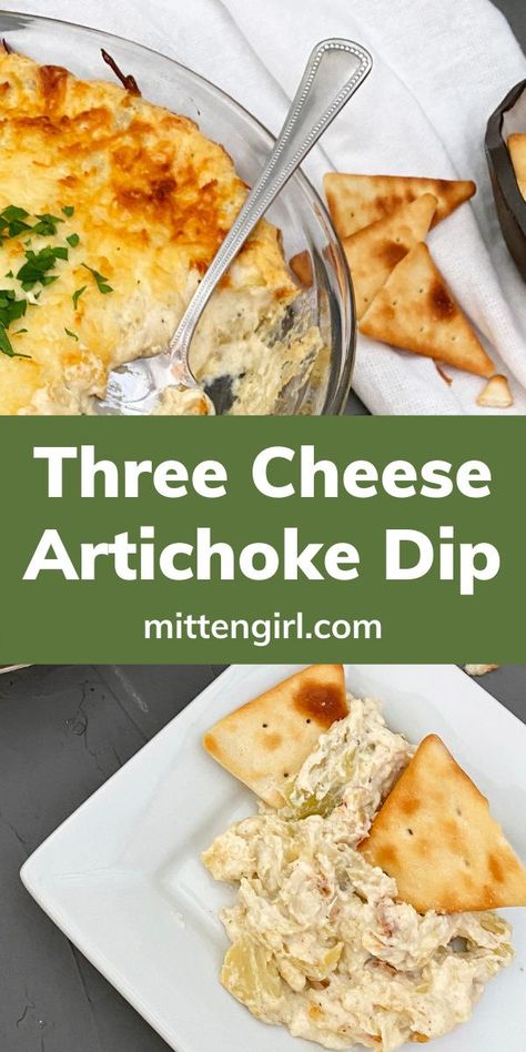 Cheese Artichoke Dip, Artichoke Dip Bites, Baked Artichoke Dip, Artichoke Dip Easy, Hot Artichoke Dip, Baked Artichoke, Sour Cream Dip, Artichoke Dip Recipe, Delicious Veggies