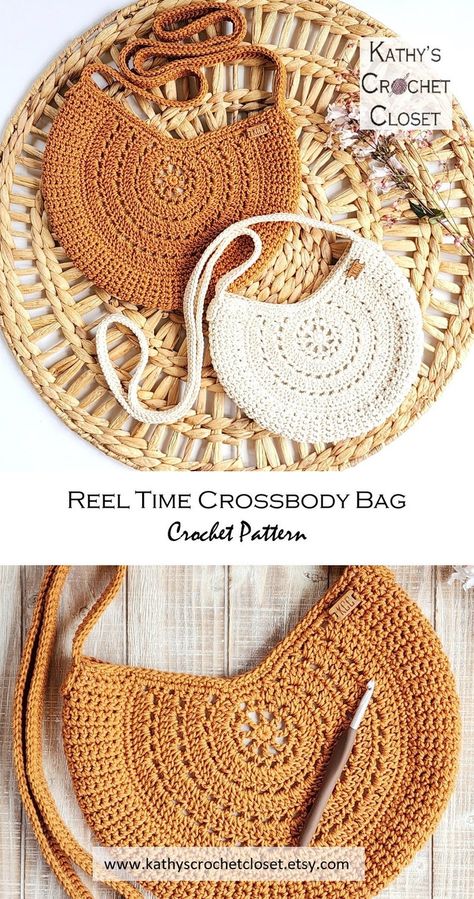 Crossbody Bag Crochet, Bag Crochet Pattern, Crochet Bag Pattern Free, Bag Pattern Free, Crochet Design Pattern, Crochet Clutch, Fun Crochet, Summer Bag, Diy Crochet Projects