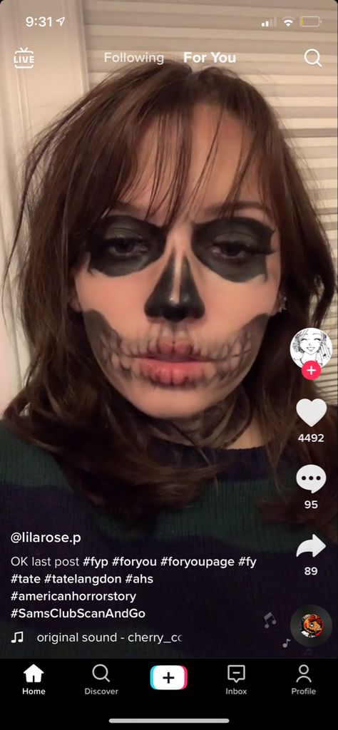 Halloween Makeup Tate Langdon, Skeleton Makeup Tate Langdon, Evan Peters Skull Makeup, Skull Makeup Tate Langdon, Rate Langdon Skull Makeup, Ahs Tate Skeleton, Tate Makeup American Horror Story, Tate Makeup Tutorial, Rate Langdon Makeup