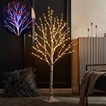 Check this out on Amazon Pre Lit Twig Tree, White Twig Tree, Color Led Lights, 6ft Christmas Tree, Light Up Tree, Twig Tree, Bedroom Christmas, White Christmas Decor, Christmas Fireplace