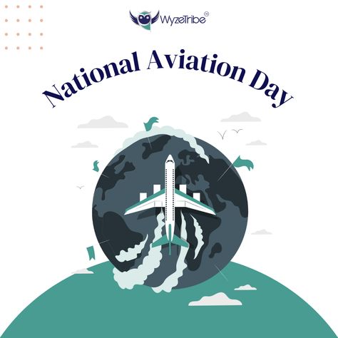 Without aviation, we'd still be taking cars, trains, and boats to far away destinations. Let us thank civil aviation for making traveling so much more efficient. Happy National Aviation Day National Aviation Day, Civil Aviation, Creative Posters, Movie Posters