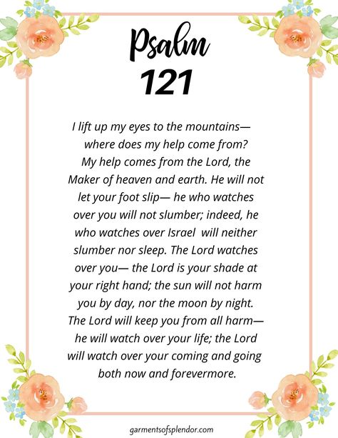 Praying The Psalms, Powerful Morning Prayer, Praying For Your Family, Psalm 121, Prayer For Protection, Christian Quotes Prayer, Miracle Prayer, Prayer For Family, Letter X