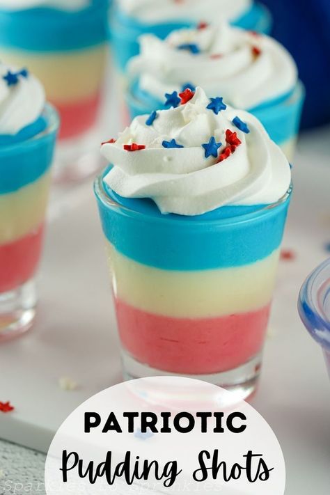 Vodka Whipped Cream, Pudding Shot Recipes, Whipped Cream Vodka, Pudding Shots, Cheesecake Pudding, Fourth Of July Food, Shot Recipes, Trending Recipes, Half And Half