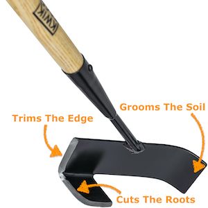 Amazon.com: Kwik Edge Tool - Garden Edger Weeder - Soil Cultivator - Hoe Long Handle Grass Flower Backyard Gardening Tool : Patio, Lawn & Garden  Affiliate Grass Flower Bed, Flower Backyard, Landscaping Edging, Edge Garden, Garden Edger, Edging Tools, Grass Edging, No Grass Backyard, Lawn Edger