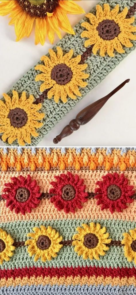 Decorative Crochet Stitches - Free Patterns and Tutorials - Pattern Center Crochet Flower Border, Decorative Crochet Stitches, Crochet Flower Stitch, Bedsheets Designs, Crochet Bedsheets, Alpine Stitch, Cluster Stitch, Crochet Blanket Stitch Pattern, Decorative Crochet