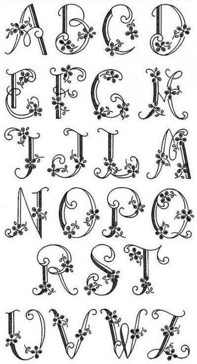 Fonts Painting, Embroidery Letters Patterns, Lettering Styles Alphabet, Art And, Alfabet Letters, Embroidery Alphabet, Fancy Letters, Hand Lettering Art, Hand Lettering Fonts