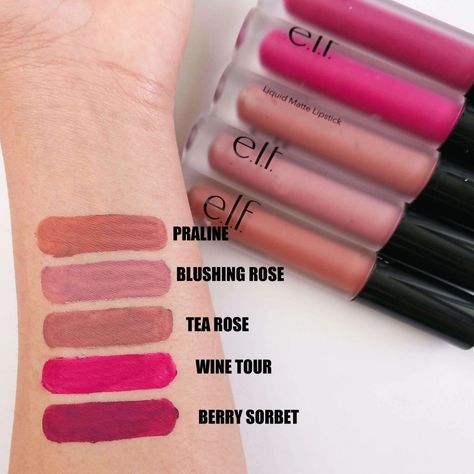 Berry Sorbet, Liquid Matte Lipstick, Rose Lipstick, Elf Cosmetics, Rose Tea, Tea Rose, Wine Tour, Tea Roses, Matte Liquid Lipstick