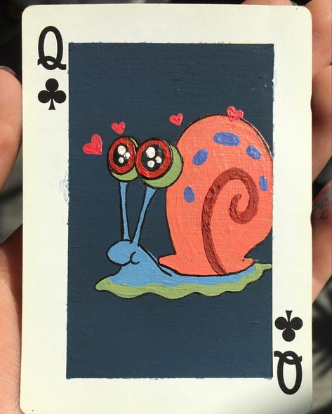 Painting A Deck Of Cards, Painting A Deck, Diy Playing Cards, A Deck Of Cards, Playing Cards Art, Disney Cards, Deck Paint, Playing Cards Design, Anime Canvas Art