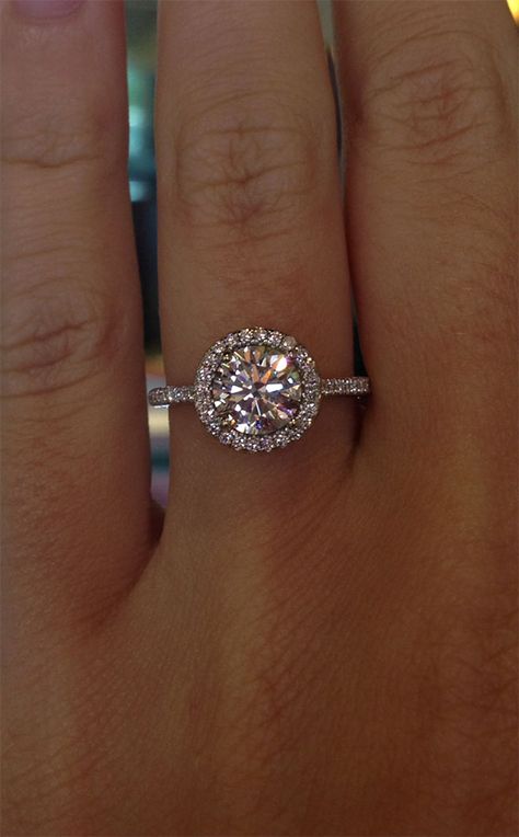 Round Brilliant Halo Engagement Ring Wedding Ring Halo Round, Circular Halo Engagement Ring, 1 Carat Engagement Ring Round Halo, Wedding Rings Halo Round, Halo Circle Engagement Ring, 2 Carat Engagement Rings Round Halo, Round With Halo Engagement Ring, Rose Gold Round Halo Engagement Ring, Circle Promise Ring