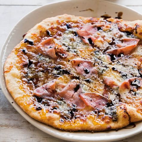 Fig Jam Pizza, Prosciutto Pizza Recipes, Gorgonzola Pizza, Fig Pizza, Prosciutto Pizza, Balsamic Reduction, Cauliflower Crust Pizza, Cauliflower Pizza, Pizza Recipes Homemade