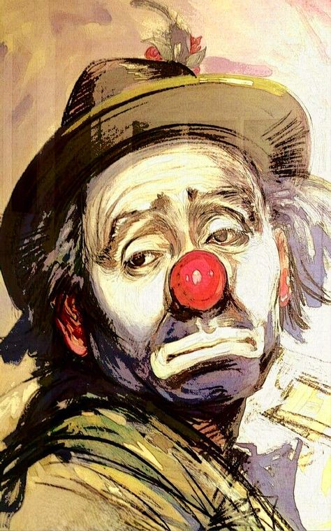 Trey Core, Clown Pics, Clown Paintings, Art The Clown, Frida Art, 얼굴 드로잉, Paintings Famous, Clown Faces, Circus Art