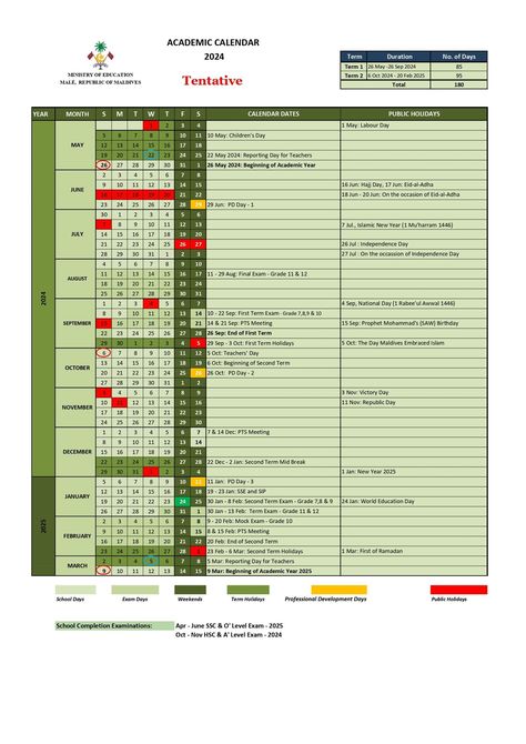 Ministry of Education on X: "Academic Calendar 2024 - Tentative https://t.co/T4DlBTzLOm" / X Planning Calendar, Academic Calendar, Calendar Date, Ministry Of Education, Wonderful Life, Calendar 2024, Child Day, Labour Day, Wonder