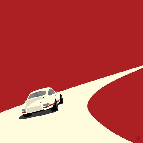 Jaykee Evangelista on Instagram: “RS - #porsche #porsche911 #porsche911rs #carart #ilovecars #vintage #classiccar #drivetastefully #vector #vectorbyjaykee #illustration…” Vintage Car Poster Design, Uber Illustration, Porsche Illustration, Porsche Art, Cars Illustration, Garage Logo, Automotive Furniture, Album Art Design, Car Vector