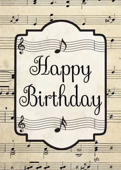 Happy Birthday Organist, Happy Birthday Musical Images, Birthday Wishes Music, Happy Birthday Musician, Happy Birthday Music Notes, Happy Birthday Singer, Music Birthday Card, Birthday Notes, Musical Birthday Cards