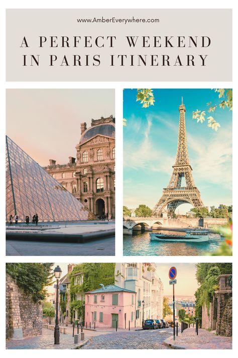 Not sure how to spend a weekend in Paris? This 72-hour itinerary covers the must-see landmarks, along with some off-the-beaten-path spots. Perfect for a quick and magical weekend escape! #ParisWeekend #ParisTravelGuide #VisitParis #ParisInTwoDays #EiffelTower #Louvre Paris Weekend, Weekend In Paris, Paris Tips, Weekend Break, Paris Itinerary, Jazz Bar, Latin Quarter, Paris Travel Guide, Weekend Escape