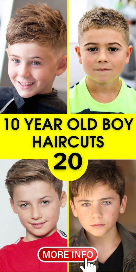 When it comes to 10 year old boy haircuts, why not try something Cute and Short? Short haircuts are not only adorable but also extremely practical for active young boys. They require minimal styling and are perfect for all seasons. Fade Haircuts For Boys, Fade Long On Top, Trendy Boys Haircuts, Boys Fade Haircut, Haircuts For Boys, Childrens Hairstyles, Pompadour Fade, Boy Haircuts Short, Cool Boys Haircuts