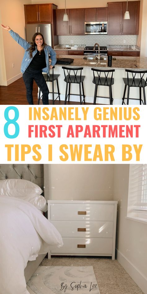 Moving Into First Apartment, New Apartment Checklist, Cozy Living Room Decor Ideas, Bedroom Cleaning, Apartment Necessities, First Apartment Tips, Cozy Living Room Decor, Apartment Tips, Apartment Must Haves