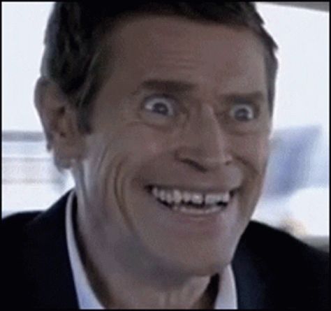 Insanity Crazy GIF - Insanity Crazy WillemDafoe - Discover & Share GIFs Creepy Smile, Smile Gif, Willem Dafoe, Smiling Man, Reaction Gifs, Dark Souls, Muay Thai, Funny People, Best Memes