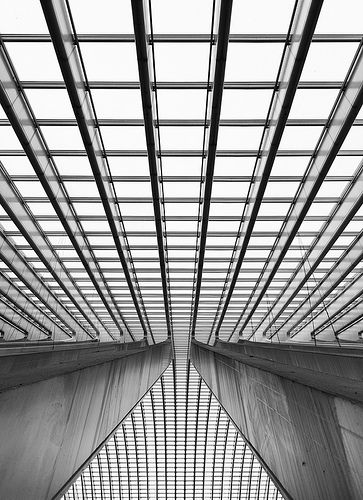 Swisscan (username) Lines Reflected Photography n/a Lines are being applied because the building is made of lines. I chose this photo because I love how the lines are all contrasted between gray, black, and white. The symmetry of the lines in the photo gives it an abstract look. Line Photography, Pattern Photography, Black And White City, Line Photo, Structure Architecture, Tableau Art, Architectural Inspiration, Abstract Photography, Architectural Design