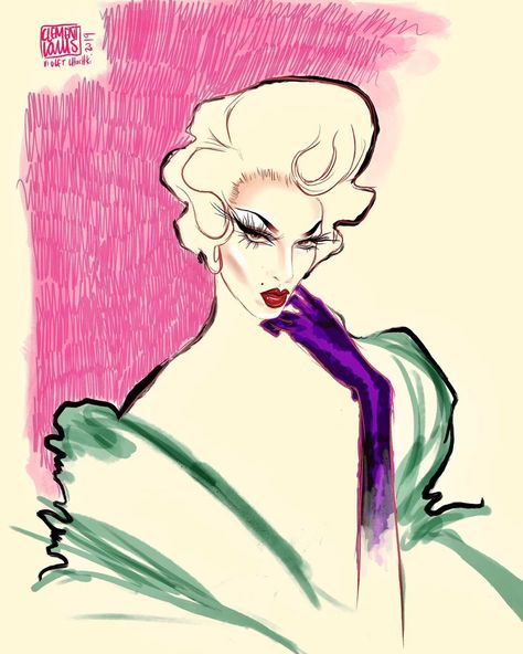 A quick one on iPad of the amazing @violetchachki 💄 . . .  #drag #violetchachki #clementlouis #illustration #fashion #art #queerart… Drag Illustration, Inside Aesthetic, Gay Illustration, Drag Art, Kiyoko Shimizu, Illustration Practice, Fashion Illustration Face, Violet Chachki, Cool Car Drawings