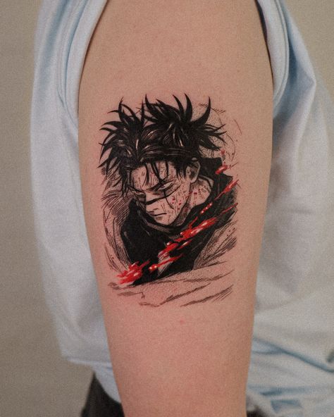 Choso Manga Panel 🩸 #choso #chosojujutsukaisen #chosojjk #animetattoogermany #animetattooartist #animetattoos #tatuagemanime #tatuajeanime #tatuajesanime #mangatattoo #mangatattoos #mangapanel #jjk #jujutsukaisen #jujutsukaisentattoo #jjktattoo Choso Face Marking Tattoo, Jjk Tatoos Ideas, Jjk Tattoos Ideas, Chose Tattoo Jjk, Choso Jjk Manga, Jjk Sukuna Tattoo, Choso Manga Panel, Choso Manga, Jjk Manga