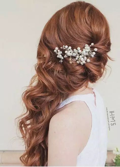 Side-Swept Down Style Hairstyles For Ball, Gel Nails Shape, 16 Hairstyles, Curled Prom Hair, Sweet 16 Hairstyles, Bride Hairstyles For Long Hair, Wedding Hairstyles With Crown, Elsa Hair, Hairstyles With Crown