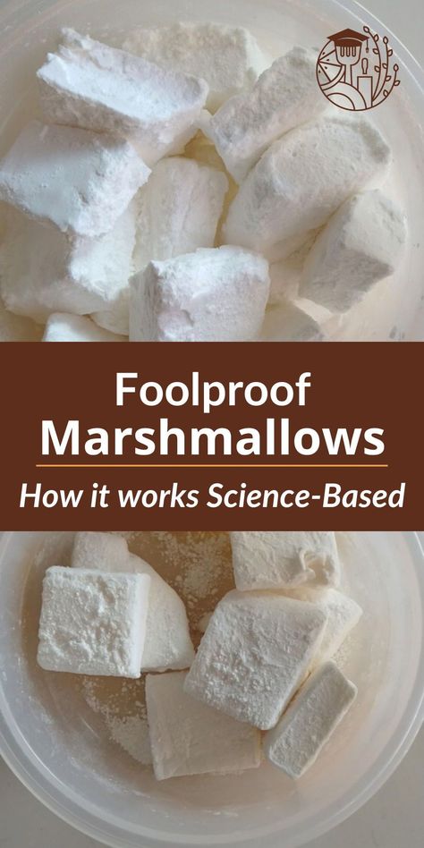 Marshmallow Recipe With Egg Whites, Egg White Marshmallow Recipe, Marshmallow Without Gelatin, Homemade Marshmallows Without Gelatin, Gelatin Marshmallow Recipe, Agar Marshmallow Recipe, Marshmallow Recipe Without Gelatin, Marshmallow Science, Easy Marshmallow Recipe