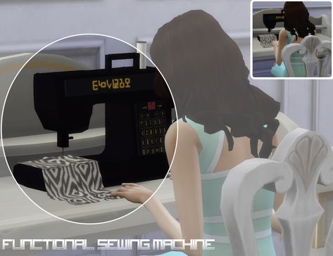 Okay, so it's a little past evening time. But, here's the sewing machine as promised! This is a mesh by Steffor which @mio-sims converted. The re-textures are by @budgie2budgie and I.   It has the... Sims 4 Skills, Sims 4 Jobs, Los Sims 4 Mods, Lotes The Sims 4, Sims 4 Blog, Sims 4 Traits, Sims 4 Clutter, The Sims 4 Packs, Sims 4 Gameplay