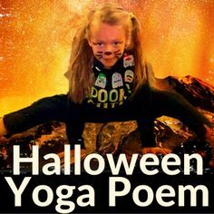 Halloween Yoga Quotes, Halloween Yoga Poses, Halloween Yoga For Kids, Preschool Mindfulness, Preschool Yoga, Toddler Yoga, Halloween Yoga, Yoga Activities, Exercise Space