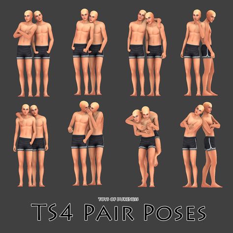 Pair Poses, Sims 4 Poses, Sims 4 Couple Poses, Sims 4 Tattoos, 4 Friends, Bff Poses, Group Poses, Friend Bff, Best Mods