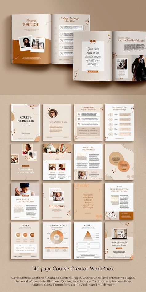 Report Design Template, Ebook Template Design, Indesign Layout, Workbook Design, Desain Buklet, Page Layout Design, Ebook Design, Portfolio Design Layout, Workbook Template